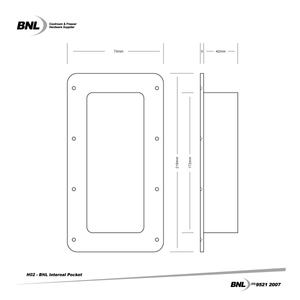 BNL H02 Internal Pocket Specifications
