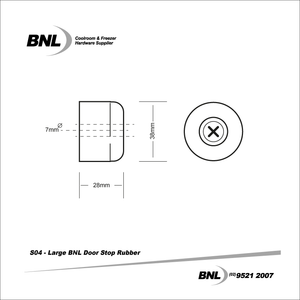 BNL S04 Large Door Stop Rubber Specifications