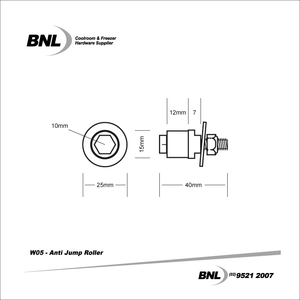 BNL W05 CP10 Anti Jump Roller Specifications