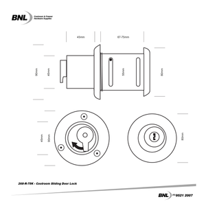 Sliding Door Lock Kit