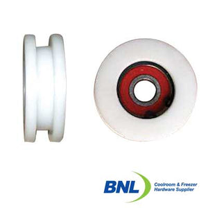 BNL W10B12SC 55mm Square Cut Delrin Wheel with 12mm ID Bearing
