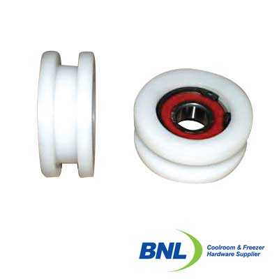 BNL W10B15SC 55mm Square Cut Delrin Wheel with 15mm ID Bearing