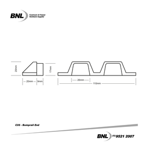 BNL C06 Bump Rail End Specifications