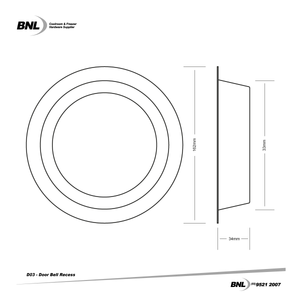 BNL D03 Bell Recess Specifications