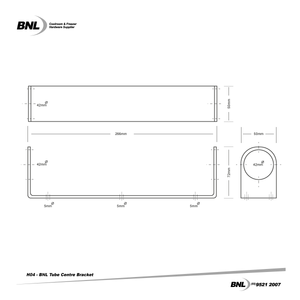 BNL H04 Tube Centre Bracket Specifications