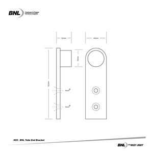 BNL H05 Tube End Bracket Specifications