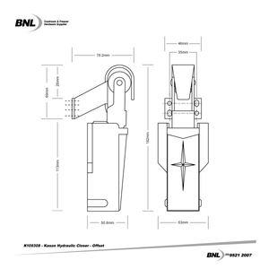 BNL K109308 Offset Kason Hydraulic Closer Specifications