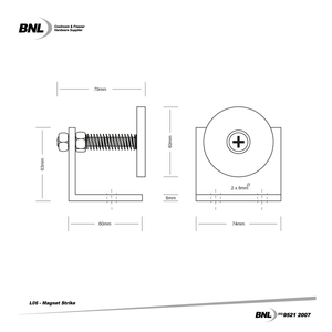 BNL L06 Magnet Strike Specifications