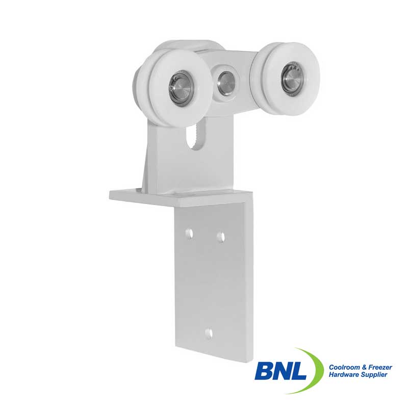 BNL W1455LW Left Surfmist Double Bogie Hanging Wheel Assembly with 55mm Wheels