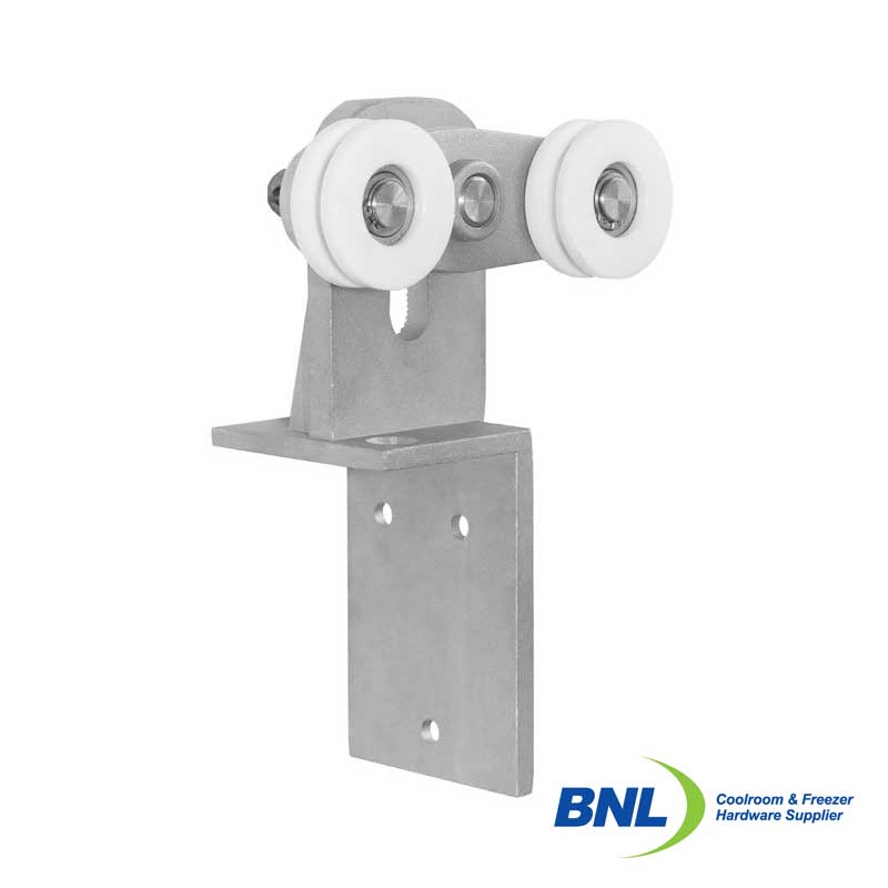 BNL W1455L Left Double Bogie Hanging Wheel Assembly with 55mm Wheels