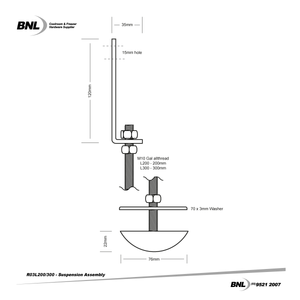 BNL R03L200 Roof Suspension Assembly Specifications