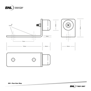 BNL S06 Floor Door Stop Specifications