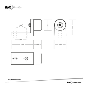 BNL S07 Small Door Stop Specifications