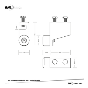 BNL S08 Inline Adjustable Door Stop Specifications