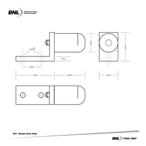 BNL S14 Bondor Door Stop Specifications